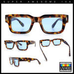 Hipster Thick Plastic Horn Rim Rectangle Gentleman Fashion Sunglasses