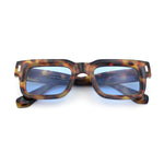 Hipster Thick Plastic Horn Rim Rectangle Gentleman Fashion Sunglasses