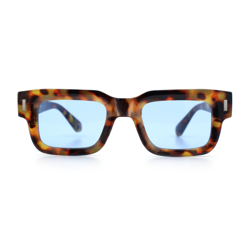 Hipster Thick Plastic Horn Rim Rectangle Gentleman Fashion Sunglasses