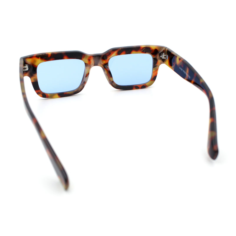Hipster Thick Plastic Horn Rim Rectangle Gentleman Fashion Sunglasses