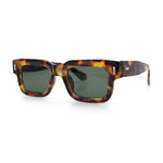 Hipster Thick Plastic Horn Rim Rectangle Gentleman Fashion Sunglasses