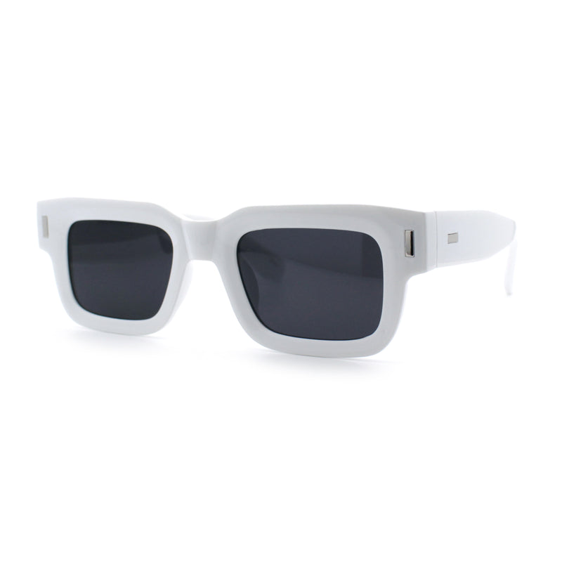 Hipster Thick Plastic Horn Rim Rectangle Gentleman Fashion Sunglasses