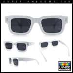 Hipster Thick Plastic Horn Rim Rectangle Gentleman Fashion Sunglasses