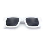 Hipster Thick Plastic Horn Rim Rectangle Gentleman Fashion Sunglasses
