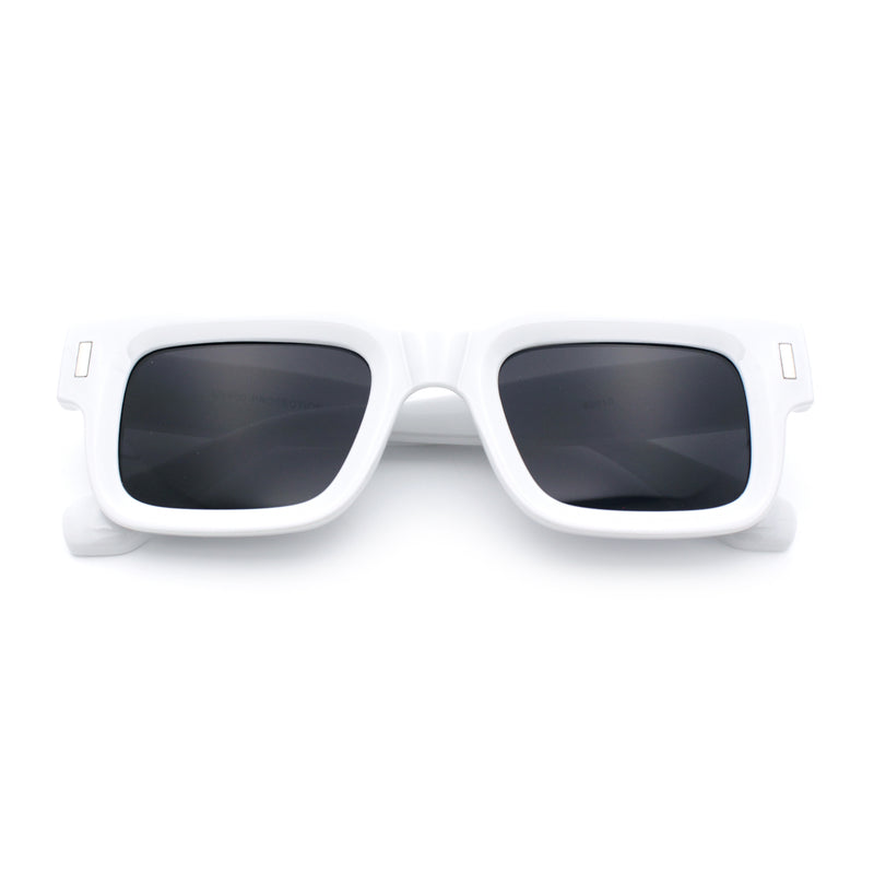 Hipster Thick Plastic Horn Rim Rectangle Gentleman Fashion Sunglasses
