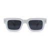 Hipster Thick Plastic Horn Rim Rectangle Gentleman Fashion Sunglasses