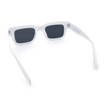 Hipster Thick Plastic Horn Rim Rectangle Gentleman Fashion Sunglasses