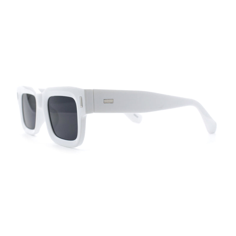 Hipster Thick Plastic Horn Rim Rectangle Gentleman Fashion Sunglasses