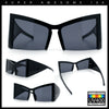 Womens Oversized Triangular 80s Vibe Thick Temple XL Cat Eye Sunglasses