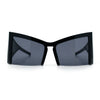 Womens Oversized Triangular 80s Vibe Thick Temple XL Cat Eye Sunglasses