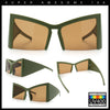 Womens Oversized Triangular 80s Vibe Thick Temple XL Cat Eye Sunglasses
