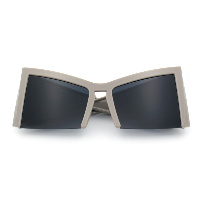 Womens Oversized Triangular 80s Vibe Thick Temple XL Cat Eye Sunglasses