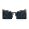 Womens Oversized Triangular 80s Vibe Thick Temple XL Cat Eye Sunglasses