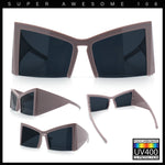 Womens Oversized Triangular 80s Vibe Thick Temple XL Cat Eye Sunglasses