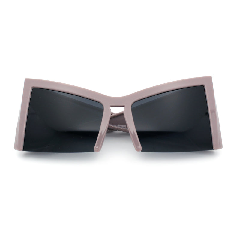 Womens Oversized Triangular 80s Vibe Thick Temple XL Cat Eye Sunglasses