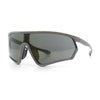 Mens Classic Oversized Shield Color Mirror Wrap Around Sport Plastic Sunglasses