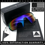 Mens Classic Oversized Shield Color Mirror Wrap Around Sport Plastic Sunglasses