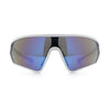 Mens Classic Oversized Shield Color Mirror Wrap Around Sport Plastic Sunglasses
