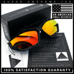 Trendy Y2K Sport Fashion Geometric Vented Oversized Wrap Around Plastic Sunglasses