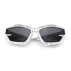 Trendy Y2K Sport Fashion Geometric Vented Oversized Wrap Around Plastic Sunglasses