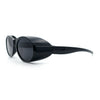 Retro Apocalyptic Oval Deep Windbreaker Side Visor Plastic Sunglasses