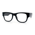 Classic Nerdy Thick Horn Rim Plastic Clear Lens Fashion Eyeglasses