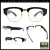 Retro Nerdy Thick Half Rim Hipster DJ Clear Lens Fashion Eyeglasses