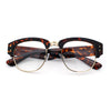 Retro Nerdy Thick Half Rim Hipster DJ Clear Lens Fashion Eyeglasses