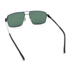 Mens Thin Metal Rim Spring Hinge Air Force Rectangle Officer Gentleman Sunglasses