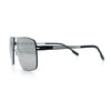 Mens Thin Metal Rim Spring Hinge Air Force Rectangle Officer Gentleman Sunglasses