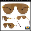 Oversize Luxury Hip Hop Gangster Swagger Rimless Racer Shield Sunglasses