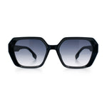 Womens Geometric Octagonal Classy Plastic Designer Fashion Sunglasses