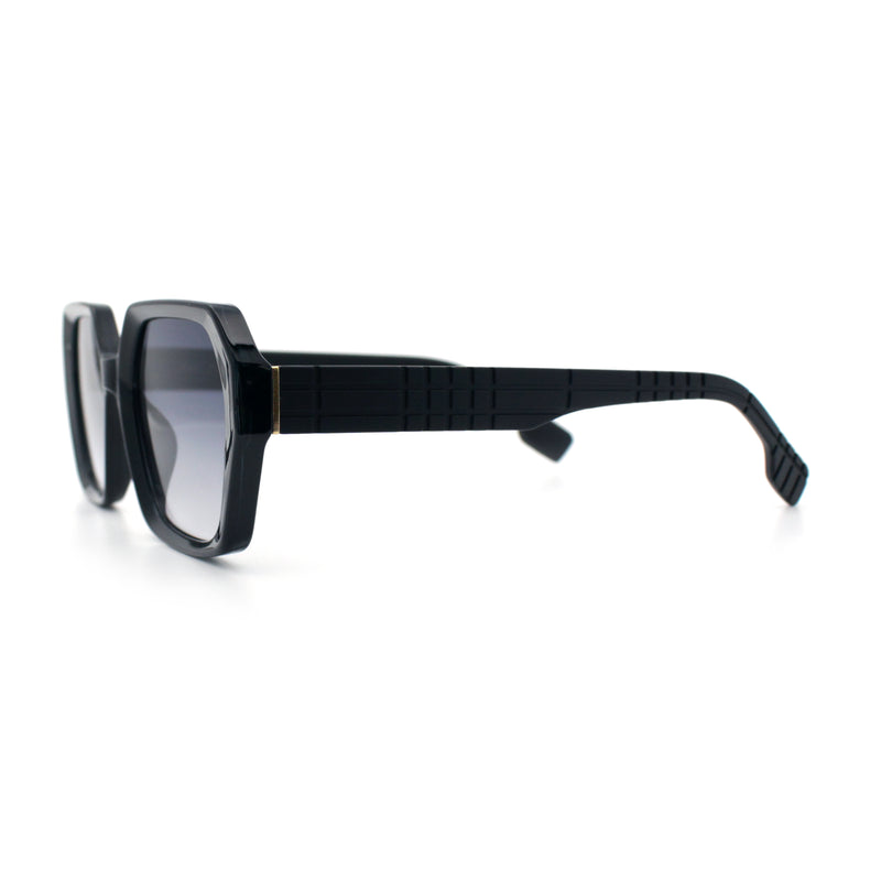 Womens Geometric Octagonal Classy Plastic Designer Fashion Sunglasses