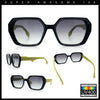 Womens Geometric Octagonal Classy Plastic Designer Fashion Sunglasses