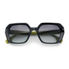 Womens Geometric Octagonal Classy Plastic Designer Fashion Sunglasses