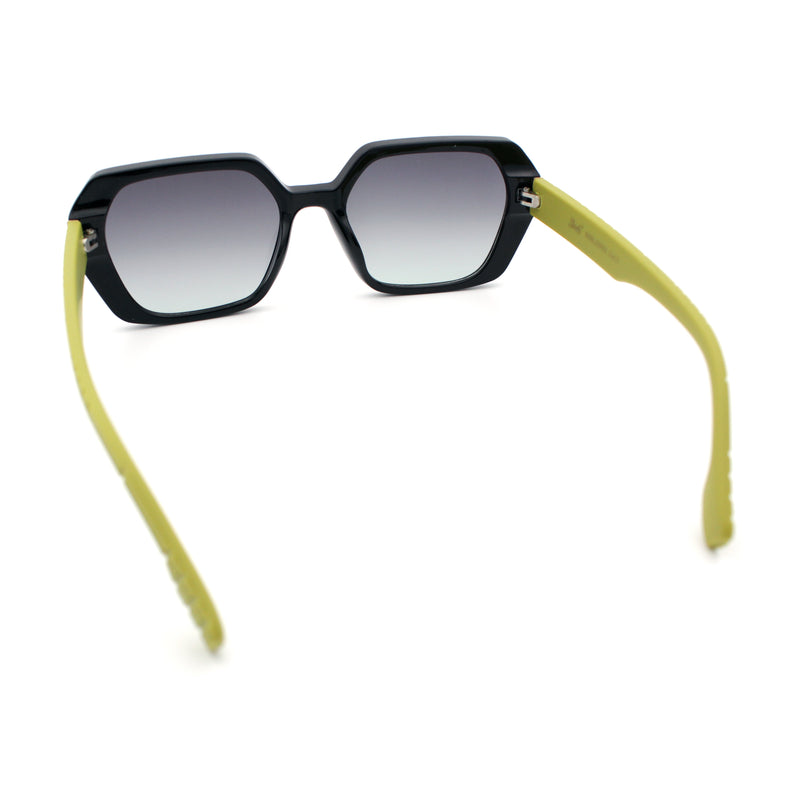 Womens Geometric Octagonal Classy Plastic Designer Fashion Sunglasses