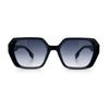 Womens Geometric Octagonal Classy Plastic Designer Fashion Sunglasses