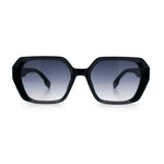 Womens Geometric Octagonal Classy Plastic Designer Fashion Sunglasses