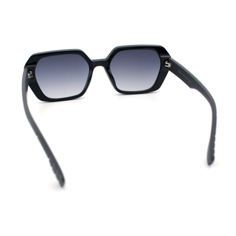 Womens Geometric Octagonal Classy Plastic Designer Fashion Sunglasses