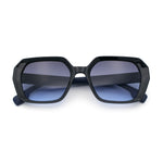 Womens Geometric Octagonal Classy Plastic Designer Fashion Sunglasses