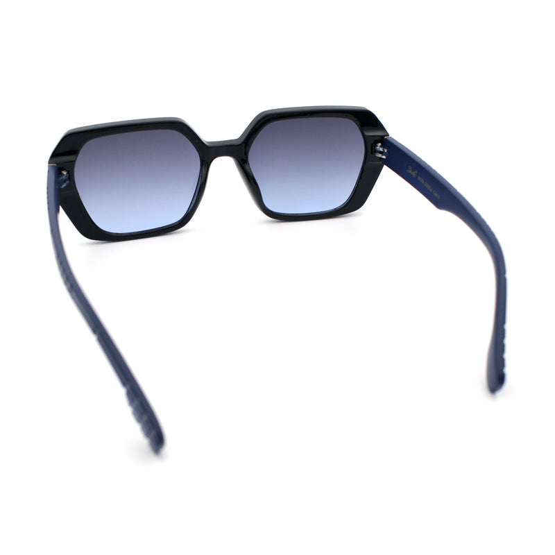 Womens Geometric Octagonal Classy Plastic Designer Fashion Sunglasses