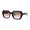 Womens Geometric Octagonal Classy Plastic Designer Fashion Sunglasses