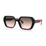 Womens Geometric Octagonal Classy Plastic Designer Fashion Sunglasses