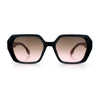 Womens Geometric Octagonal Classy Plastic Designer Fashion Sunglasses