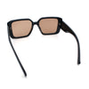 Womens Diamond Bevel Rectangle Classy Plastic Designer Fashion Sunglasses