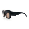 Womens Diamond Bevel Rectangle Classy Plastic Designer Fashion Sunglasses