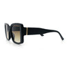 Womens Oversized Squared Beveled Rectangular Classic Butterfly Sunglasses