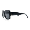 Womens Oversized Squared Beveled Rectangular Classic Butterfly Sunglasses