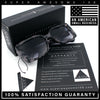 Womens Oversized Squared Beveled Rectangular Classic Butterfly Sunglasses