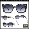 Womens Oversized Squared Beveled Rectangular Classic Butterfly Sunglasses